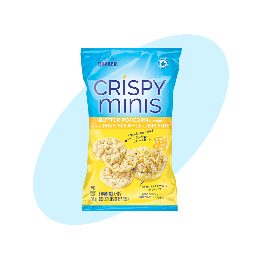 Quaker Crispy Minis Butter Popcorn Flavour Brown Rice Chips